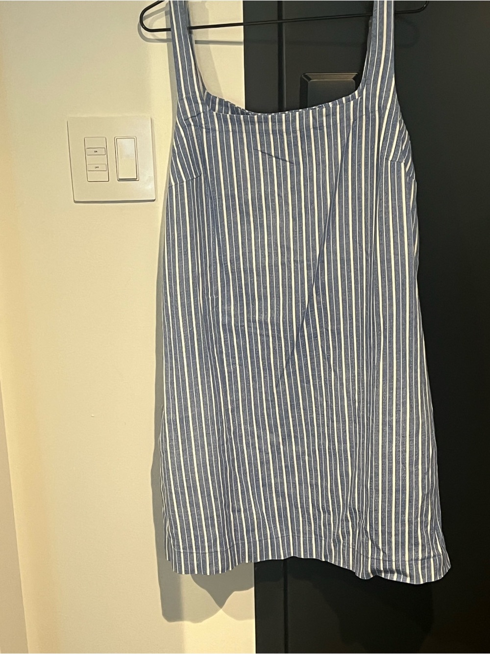 a new day Blue and White Striped Mini Dress